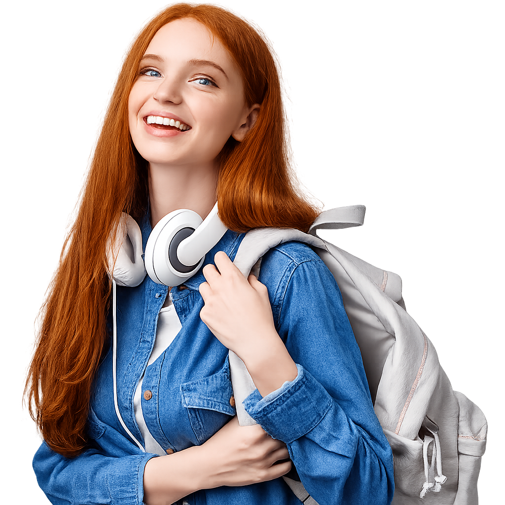 Student ready for exam registration and support